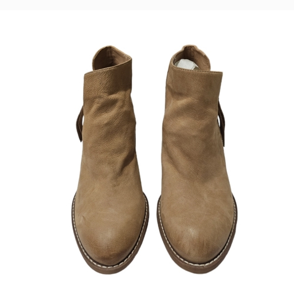 Women's Sam Edelman Macon Suede Ankle Bootie - Golden Caramel - Picture 5 of 10